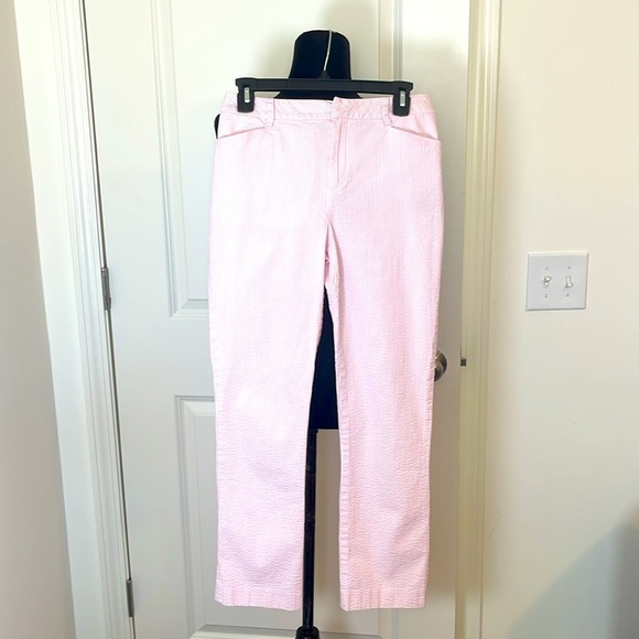 Lauren Ralph Lauren Pants - Lauren Ralph Lauren Petite Pink & White Stripe Pants Size 4P
